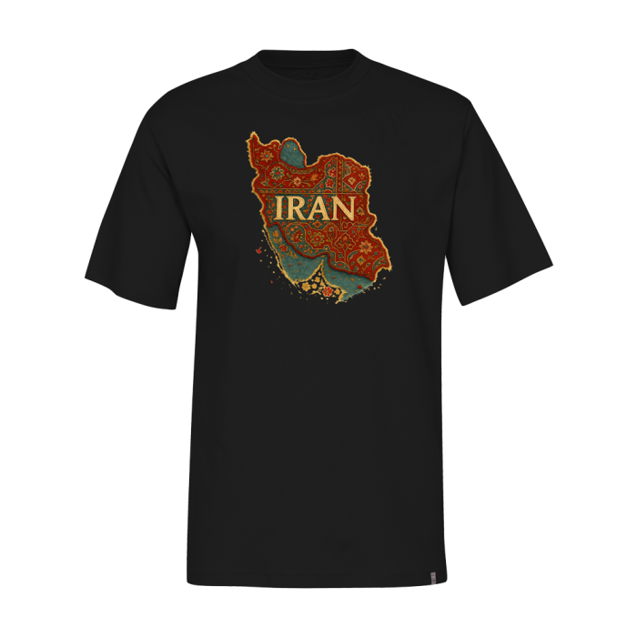 تیشرت چاپی فرش ایرانی - تصویر 1