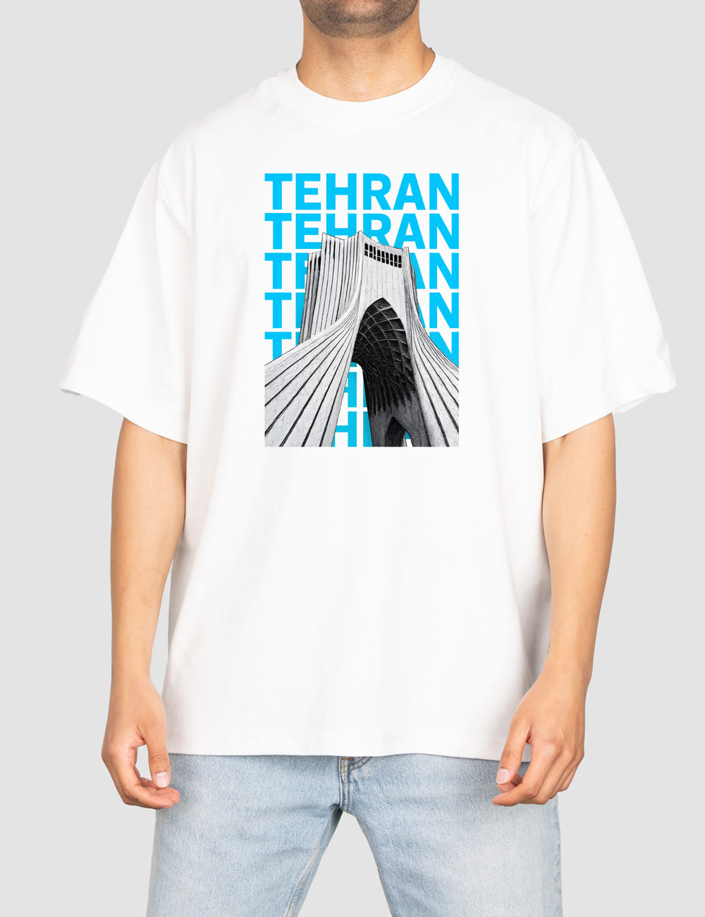 تیشرت چاپی تهران آبی تیشرت چاپی تهران آبی - تصویر 1