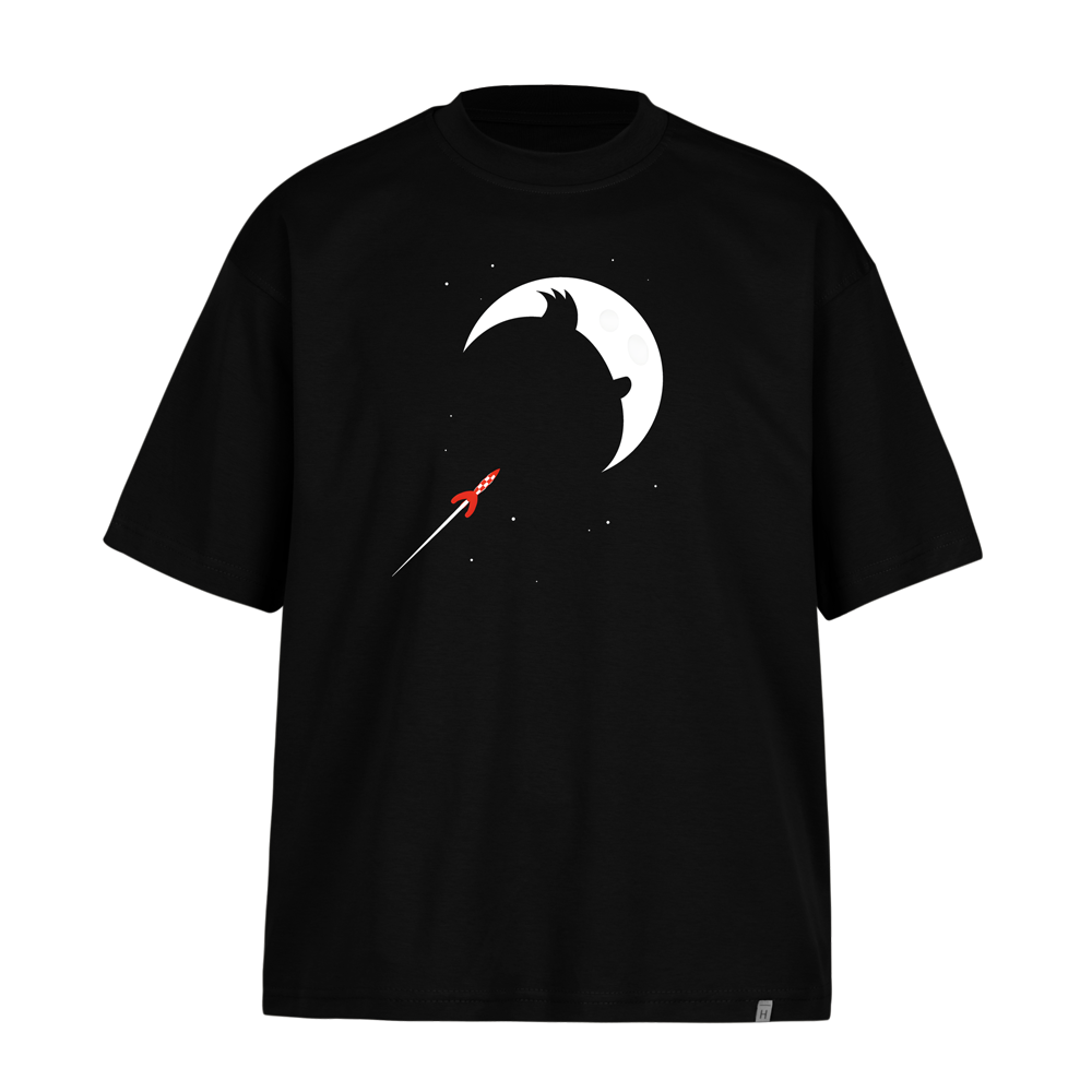 تیشرت-باکسی-تن-تن-و-ماه تیشرت باکسی تن تن و ماه - تصویر 1