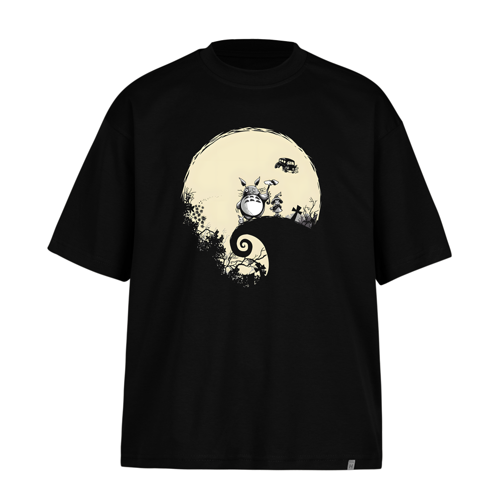 تیشرت-باکسی-توتورو-و-جنگل تیشرت باکسی توتورو و جنگل - تصویر 1