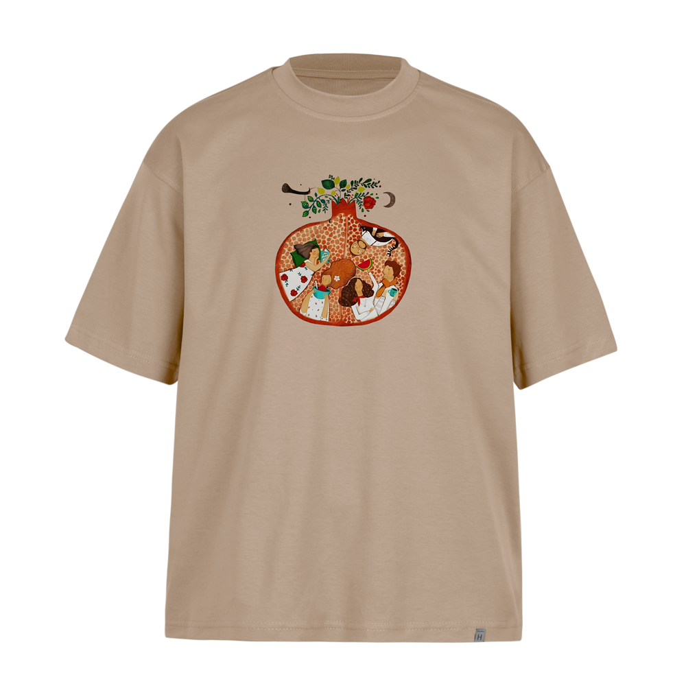 تیشرت-باکسی-شب-یلدا تیشرت باکسی شب یلدا - تصویر 1