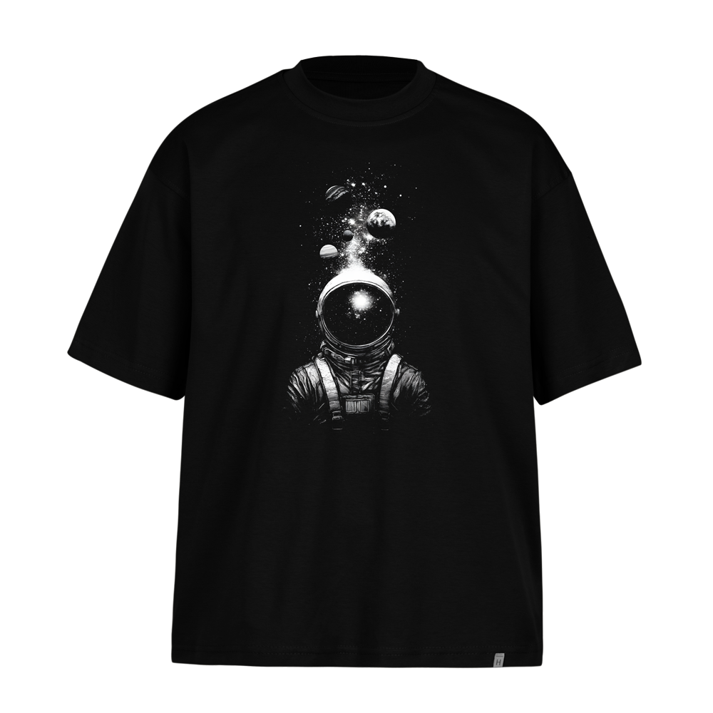 تیشرت-باکسی-فضانورد-و-کهکشان (2) تیشرت باکسی فضانورد و کهکشان - تصویر 1