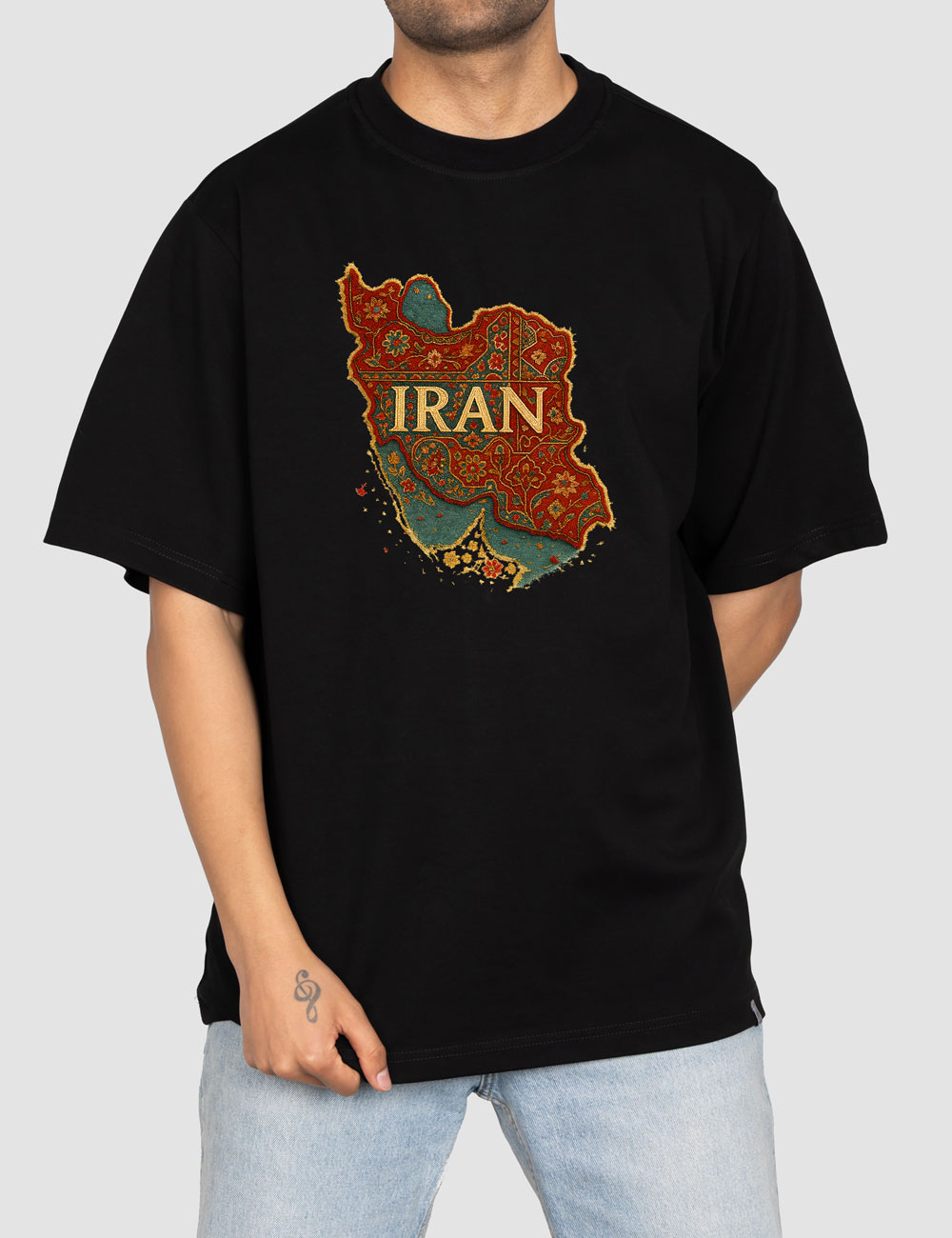 تیشرت چاپی فرش ایرانی تیشرت چاپی فرش ایرانی - تصویر 1