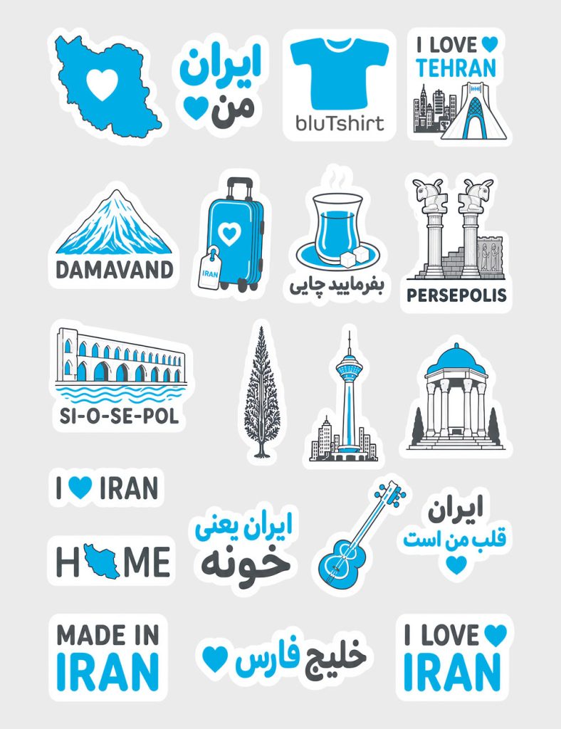 استیکر چسبی ایران