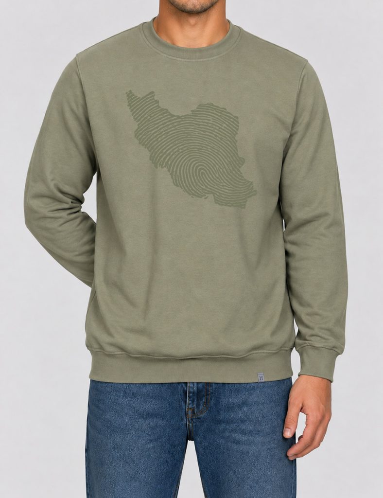 سویشرت دورس چاپی اثر انگشت ایران